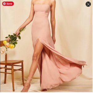 Reformation Ingrid Dress - Blush Dusty Rose Size 4